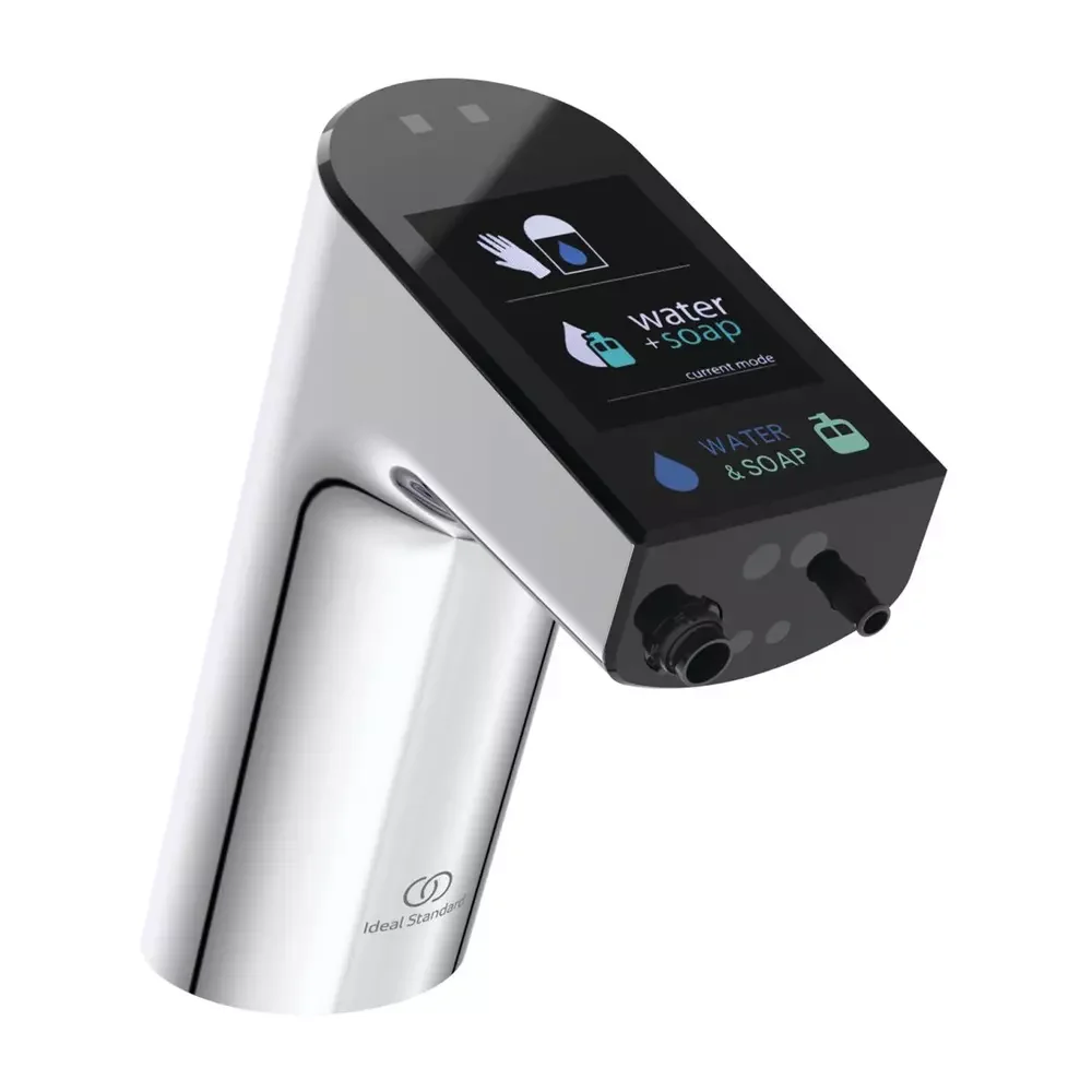 Baterie lavoar electronica cu senzor si dozator de sapun integrat, crom, Ideal Standard Intellmix