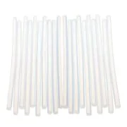 Baton silicon CNX, lipire la cald, 7mm x 20cm, alb, transparent, set 20 buc