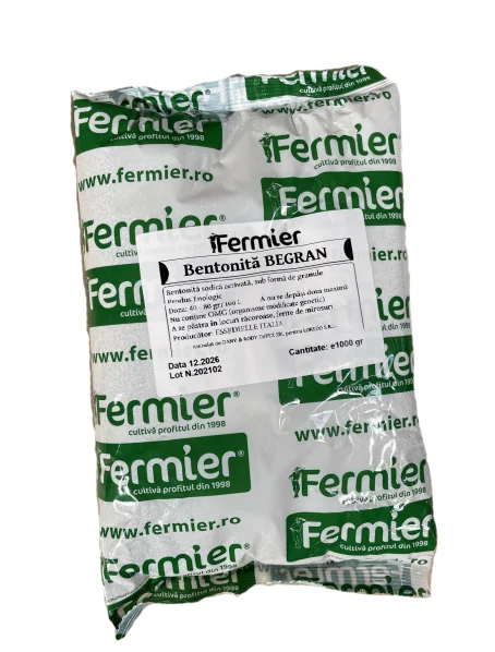Begran 1kg, bentonita pentru limpezire vin granulata