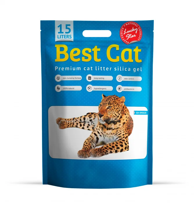 Best Cat Silicat - Asternut igienic pisici, marin fresh 15l