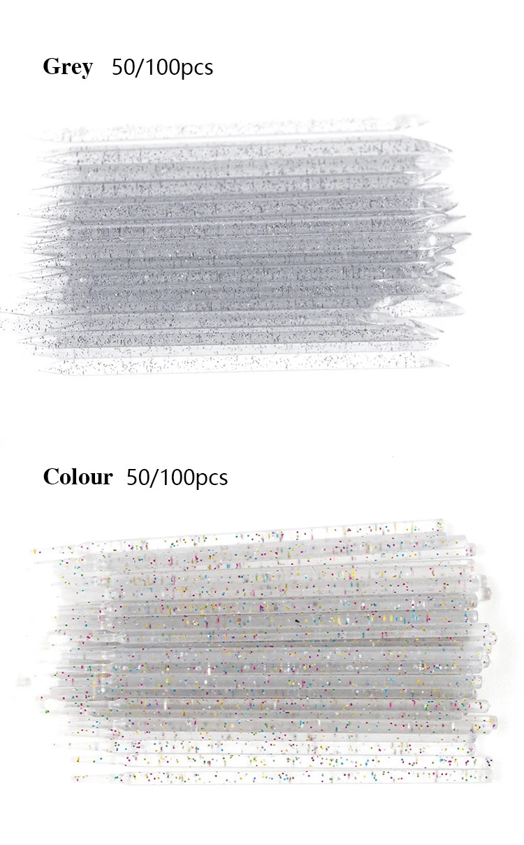 Betisoare Pentru Impins Cuticula Din PVC Set 50 Bucati- Transparent - PVC50-T - Everin.ro