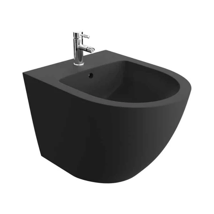 Bideu suspendat, cu fixare ascunsa, negru mat, Spectrum  Sierra