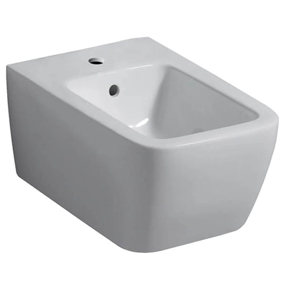 Bideu suspendat dreptunghiular alb, Geberit iCon Square