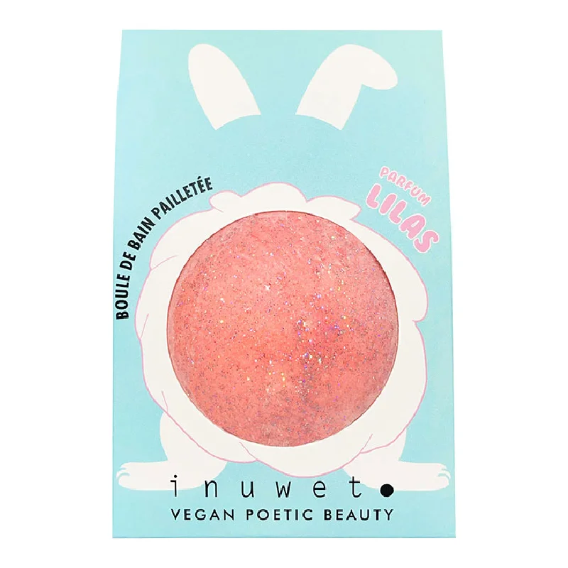 Bila de baie cu sclipici si parfum de liliac, 120g, Inuwet