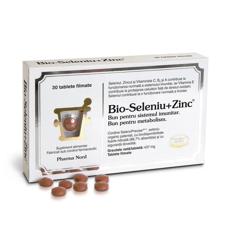 Bio-Seleniu + Zinc, 30 tablete, Pharma Nord