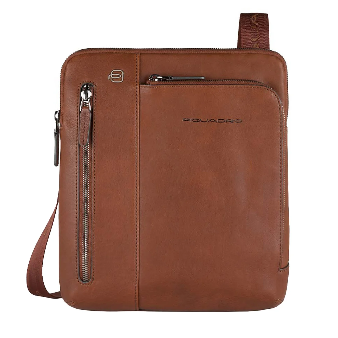 Black square crossbody brown