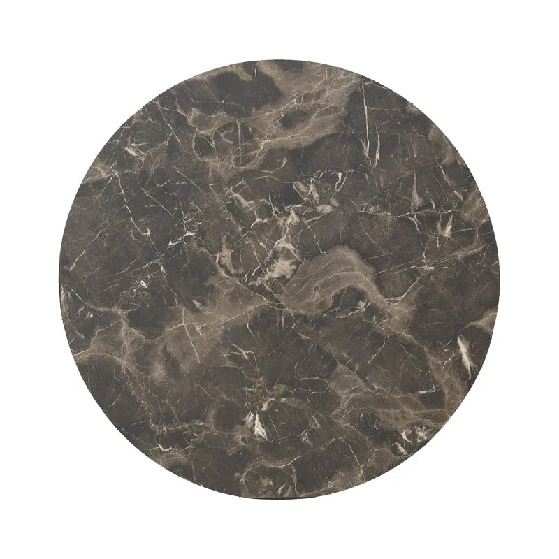 Blat de Masa Verhia  HPL aspect marmura Gri inchis D60cm grosime 12mm 60x60