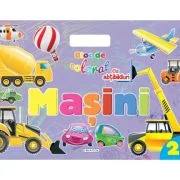 Bloc de colorat cu abtibilduri. Masini 2