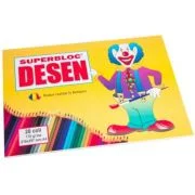 Bloc de desen A4, 20 coli, Casa Tipografica