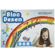 Bloc de desen A4 Keyroad, 16 file, 120g/mp