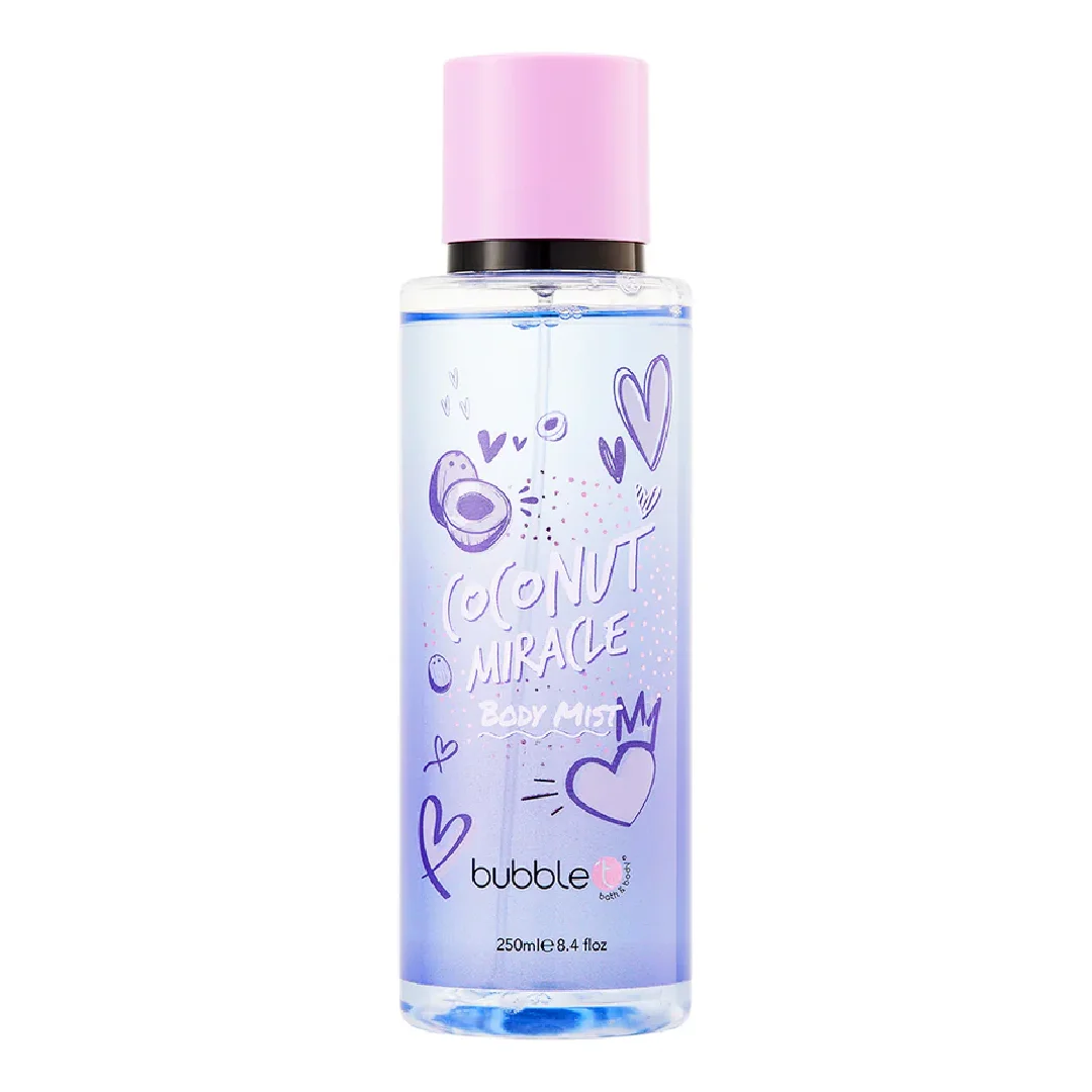 Body Mist cu parfum de cocos, 250ml, Bubble T