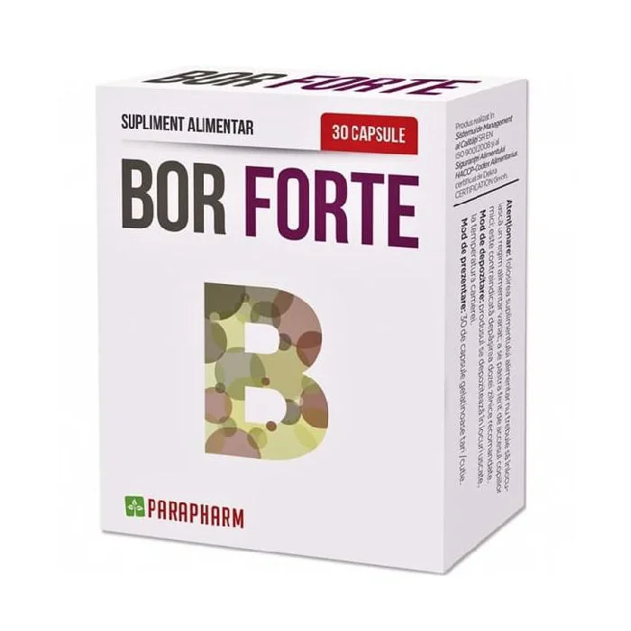 Bor Forte, 30 capsule, Parapharm