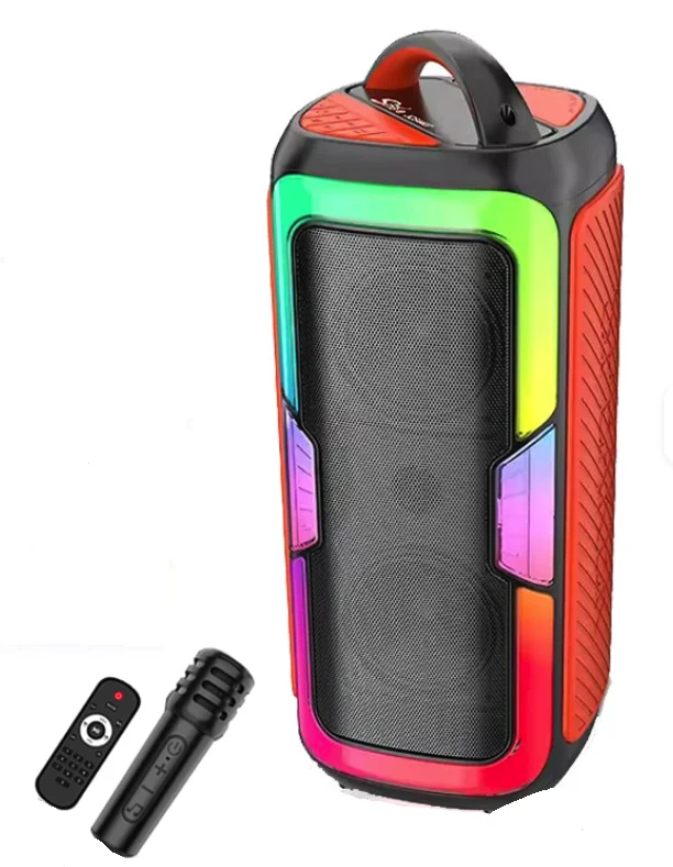 Boxa bluetooth portabila JQS4407 de 4x2 inch putere 50W cu microfon