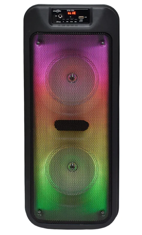 Boxa portabila Bluetooth 60 cm GTS 1703 de 35W Muzicali Radio FM USB/TF/TWS Leduri Disco Microfon Inclus