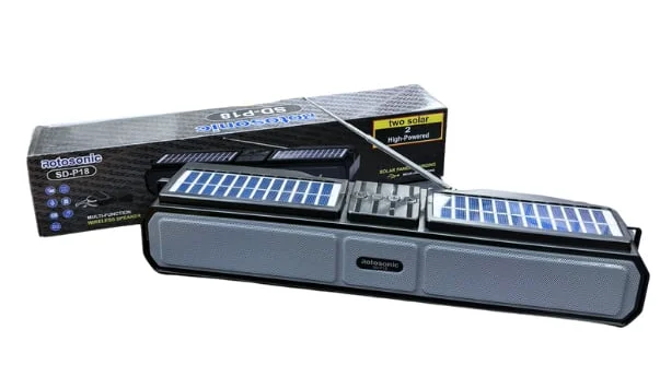Boxa portabila bluetooth P18 cu incarcare solara USB FM MICRO SD