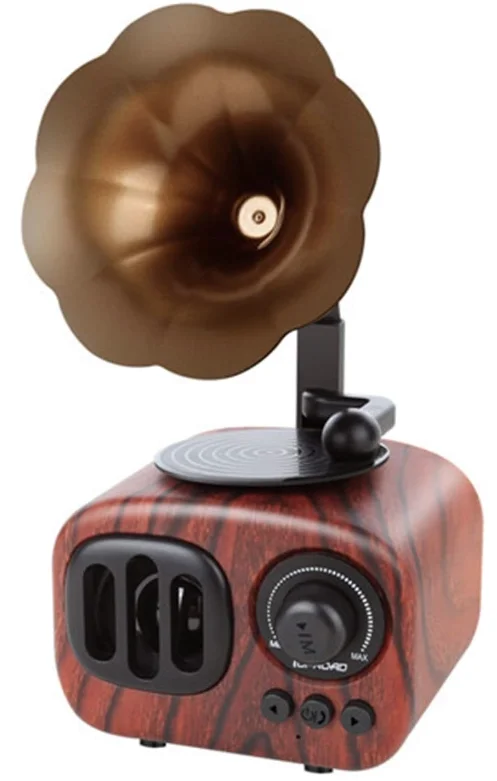 Boxa tip gramofon cu wireless din lemn B5