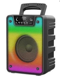 Boxa wireless GTS 1868 cu bluetooth USB lumini si microfon