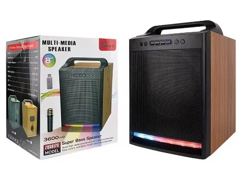 Boxa wireless patrata ZQS8170 de 8 inch cu microfon