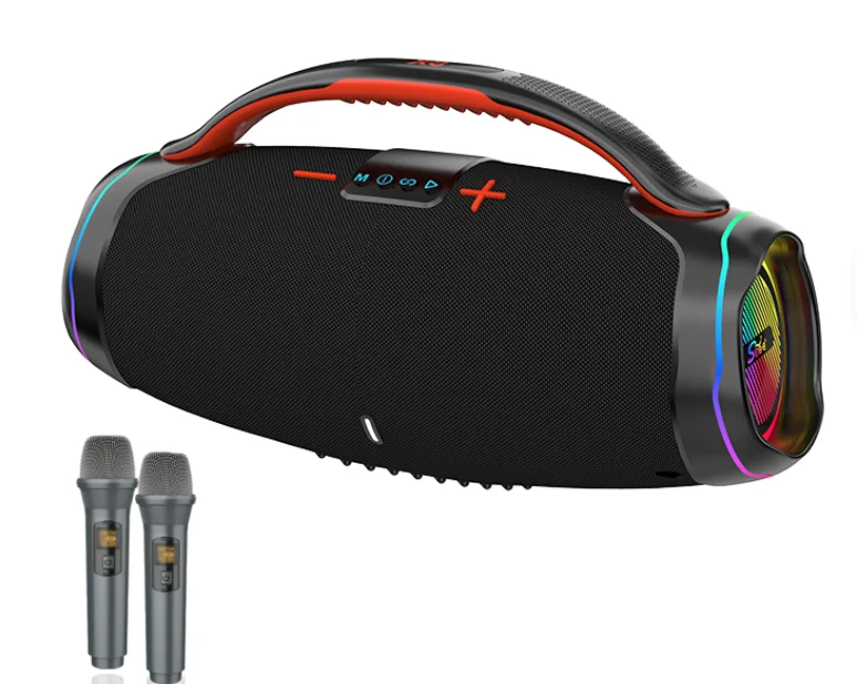 Boxa ZQS X8W subwoofer de 100W player audio portabil de inalta calitate cu 2 microfoane