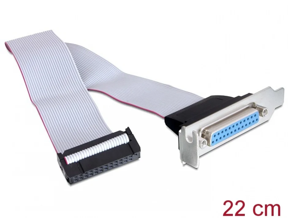 Bracket la 1 x Paralel DB25 Low Profile, Delock 84476