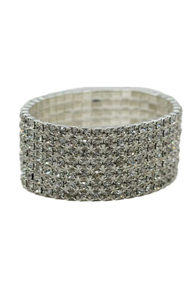 Bratara lata Noyr, cu pietre semipretioase, pentru femei, argintiu, BN012