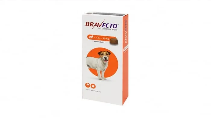 Bravecto 4,5-10  kg, 1 tableta masticabila x 250 mg