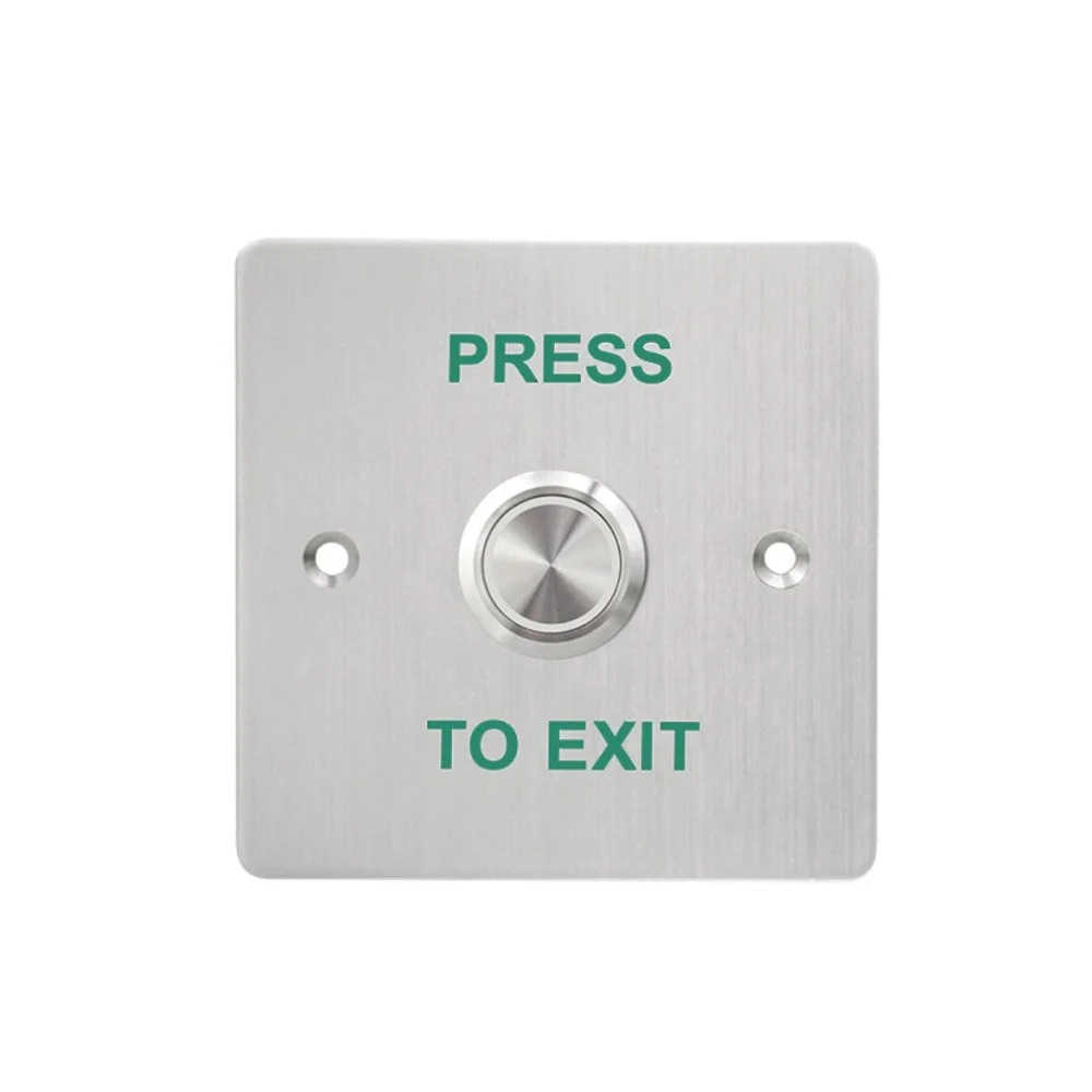 Buton cerere iesire exterior LinkPower ML-86, NO/NC/COM, 12/24 V, otel inoxidabil, rezistent la apa