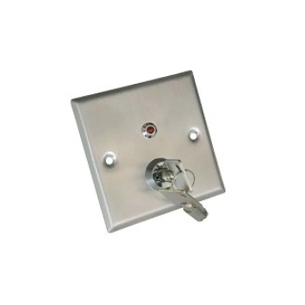 Buton cerere iesire ZKTeco ACC-PUSH-EX806B, NO/NC/COM, 500.000 actionari, cheie, ingropat