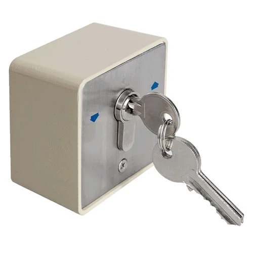 Buton cu cheie YKS-803D1, 2 comutatoare, 3 chei, aparent