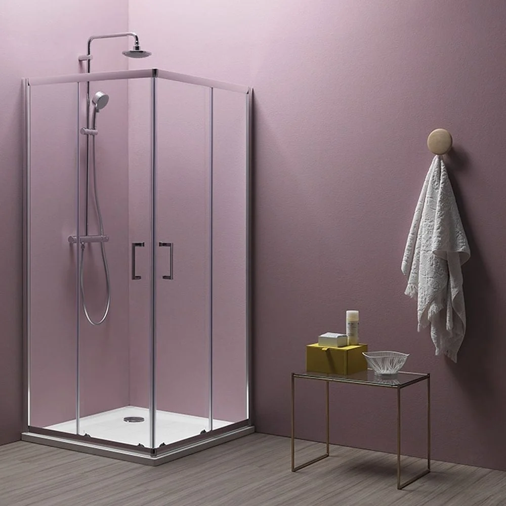 Cabina dus sticla patrata 90x90 cm KolpaSan Eco Quat