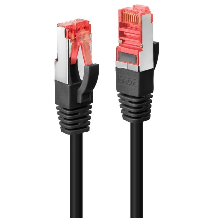 Cablu de retea RJ45 Cat.6 S/FTP 2m Negru, Lindy L47779