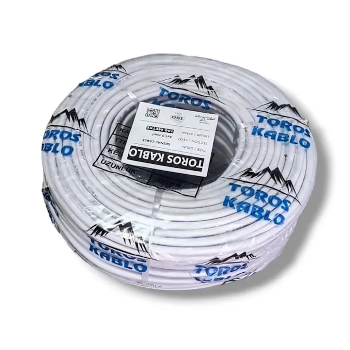 Cablu electric curent TOROS TRS3X1.5, 100m, 3x1.5 mm², cupru, izolatie PVC dublu strat, 300/500V, flexibil, pentru iluminat si instalatii electrice de joasa tensiune