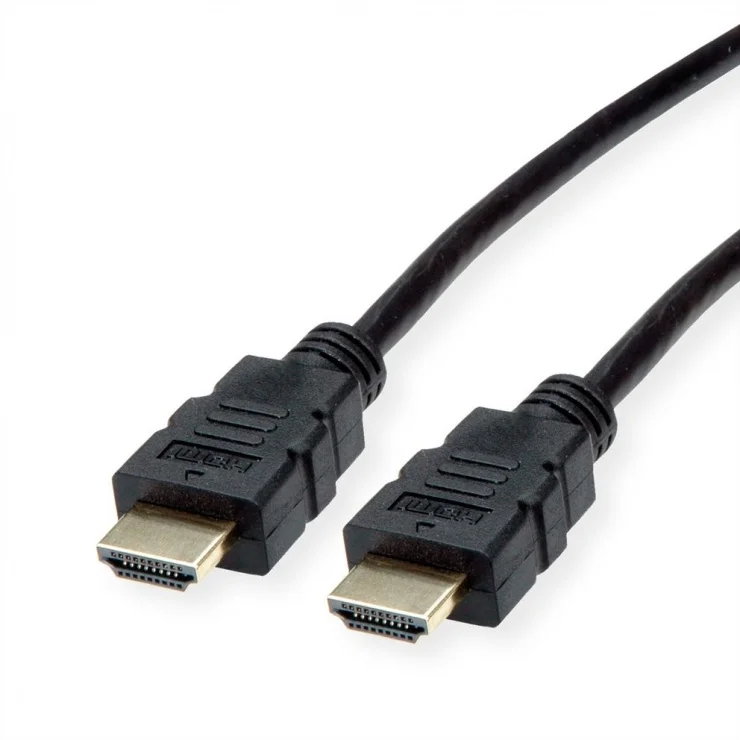Cablu HDMI High Speed cu Ethernet 4K30Hz TPE T-T 2m Negru, Roline 11.04.5932