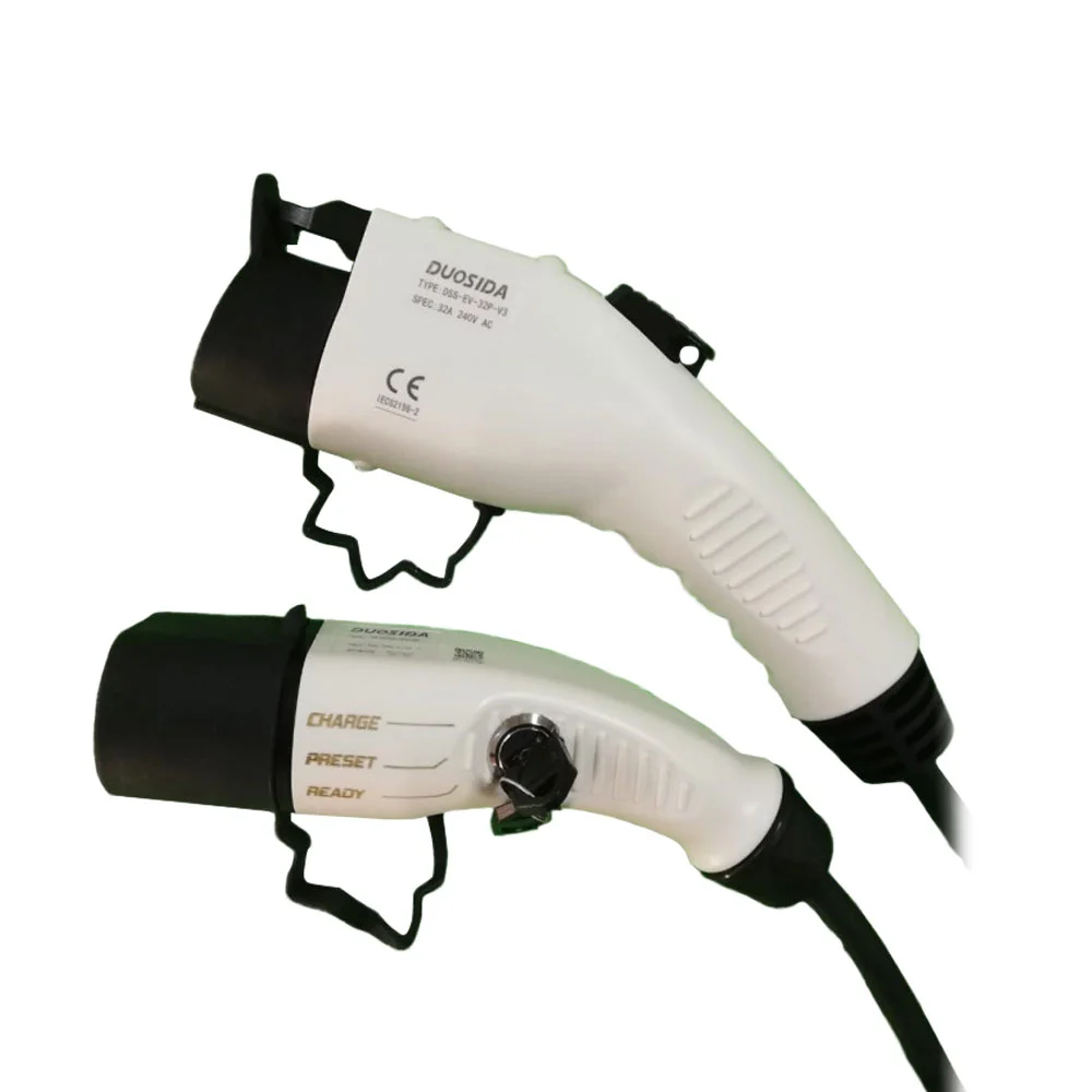 Cablu incarcare Type 2 la Type 1 Tazzari EV-MAG, 3.7 kW, 16A, monofazat, 10 m