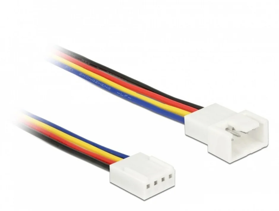 Cablu prelungitor alimentare ventilator PWM 4 pini T-M 50cm, Delock 85362