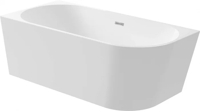 Cada baie freestanding, alba, 140x58 cm, orientare stanga, Deante Silia