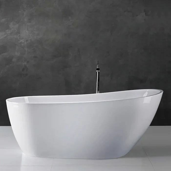 Cada baie freestanding alba, ovala, acril, 160 x 75 cm Florida Natalia P-160