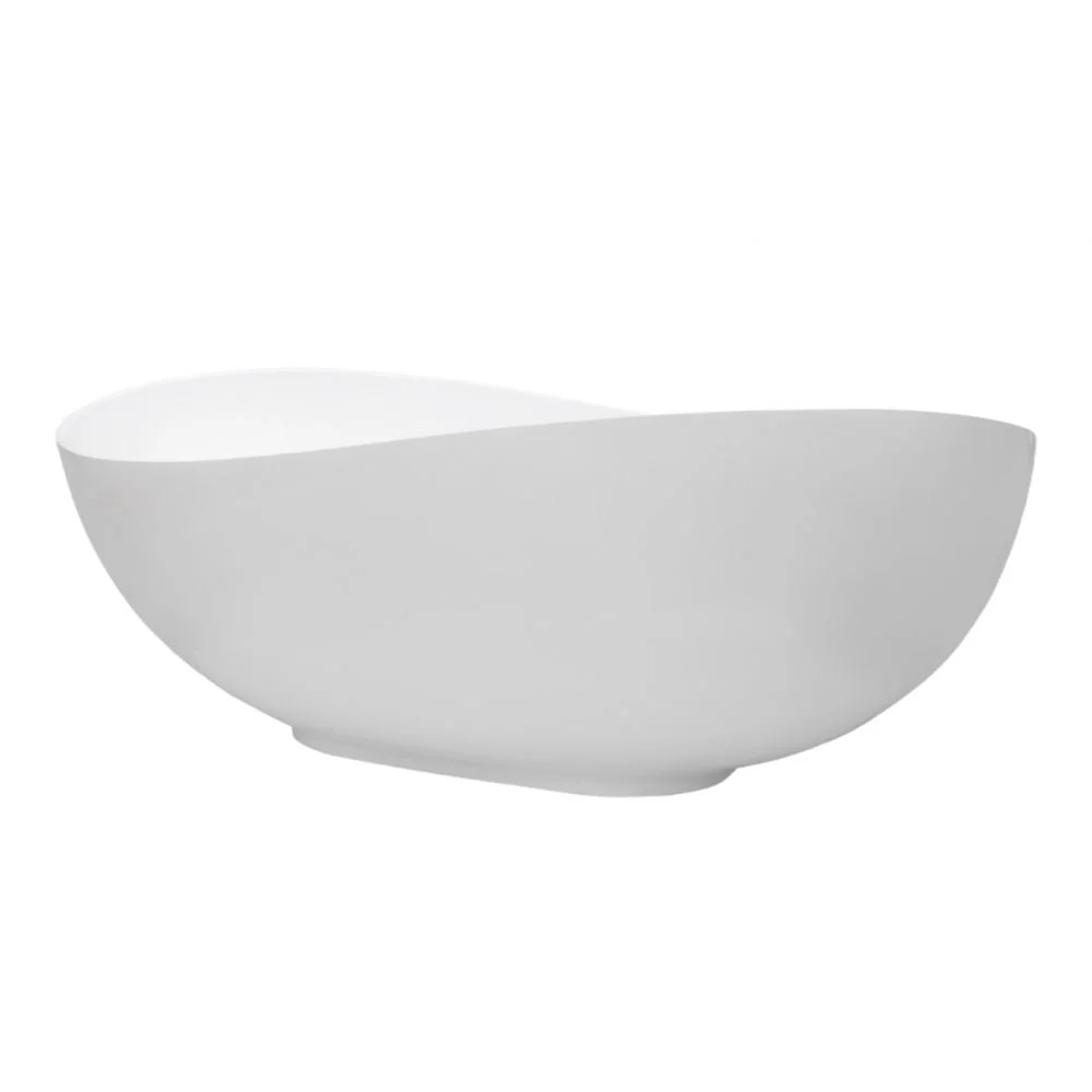 Cada baie freestanding Besco Siya, 172x100 cm, alb mat