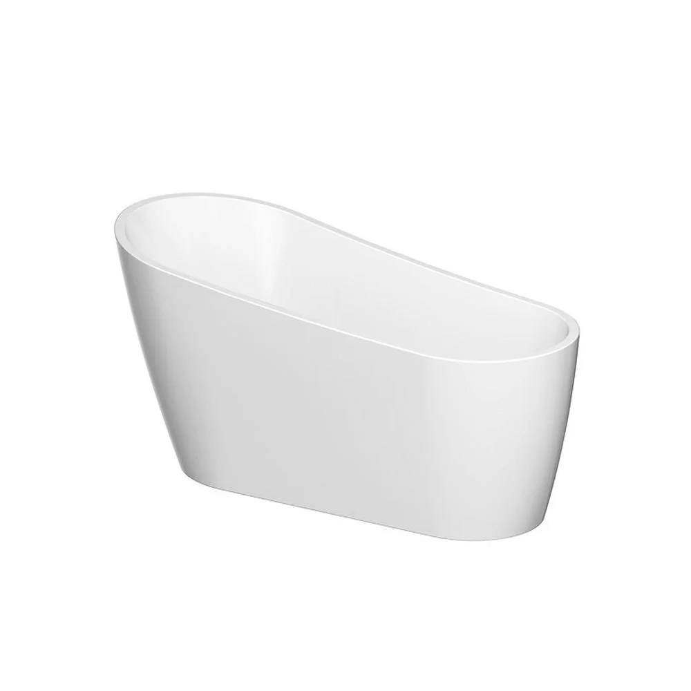 Cada baie freestanding Cersanit Zen, 167 x 72 cm, ovala, alb lucios