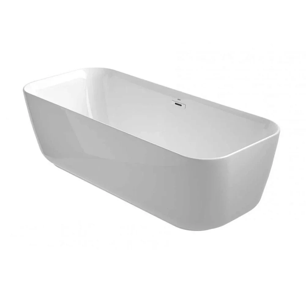 Cada baie freestanding Gala Mid, 170 x 74 cm, dreptunghiulara, alb lucios