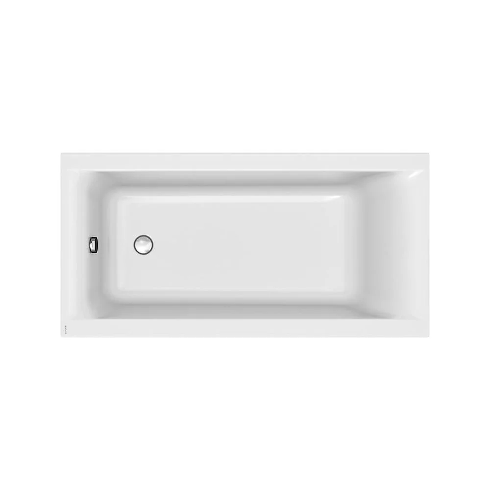 Cada baie incastrata Cersanit Larga, 150 x 75 cm, dreptunghiulara, alb lucios