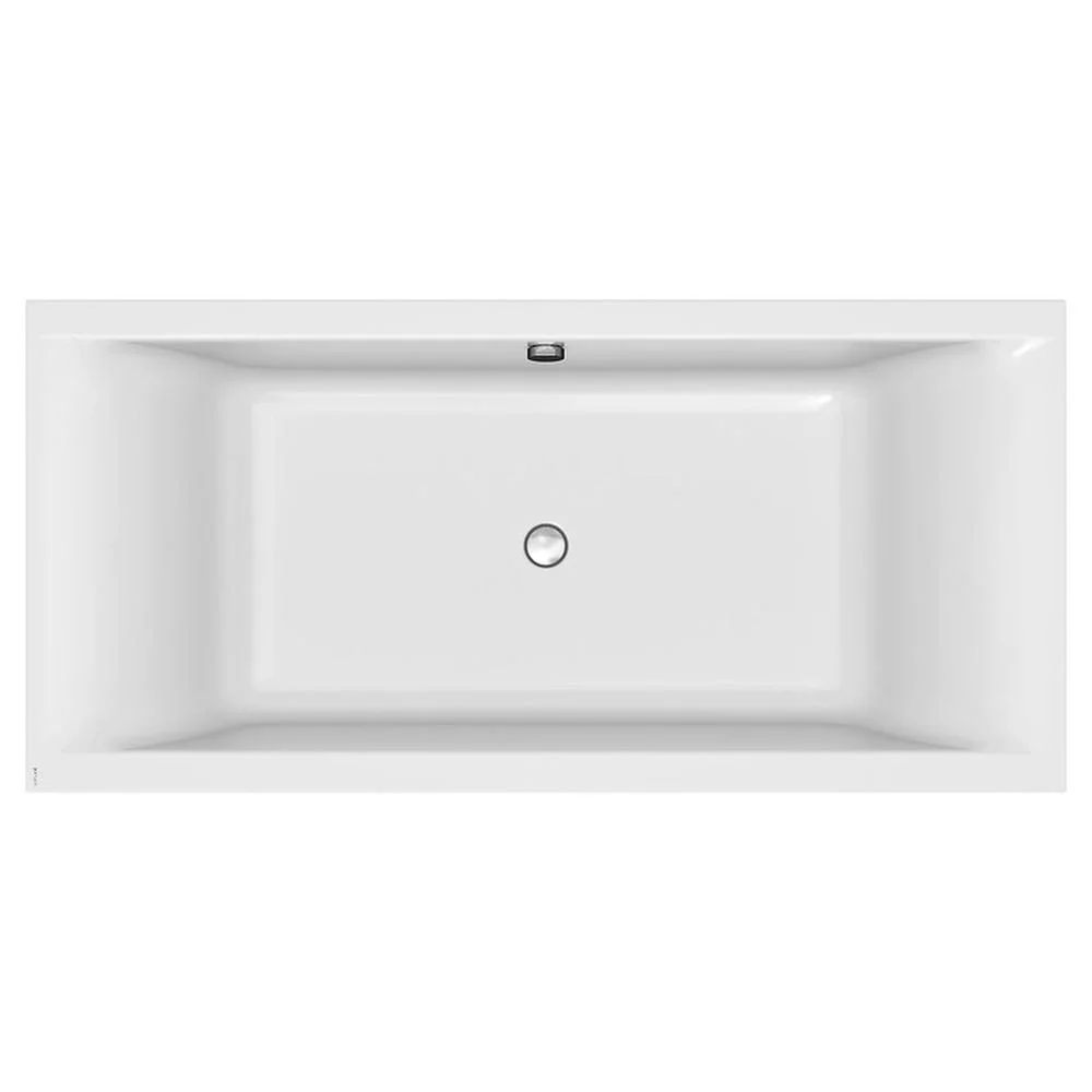 Cada baie incastrata Cersanit Larga, 180 x 80 cm, dreptunghiulara, alb lucios