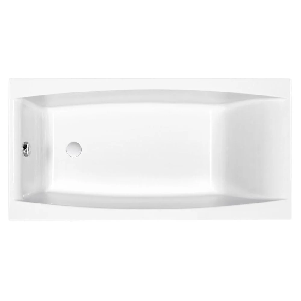 Cada baie incastrata Cersanit Virgo, 140 x 75 cm, dreptunghiulara, alb lucios