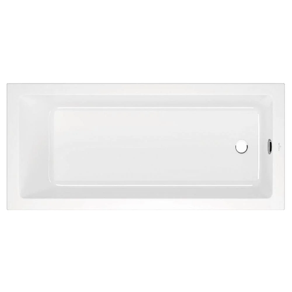 Cada dreptunghiulara VilleroyBoch Targa Plus Solo alb alpin 170x75 cm