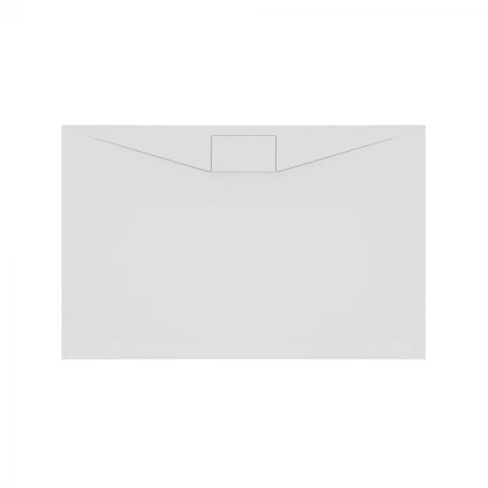 Cadita de dus dreptunghiulara, din marmura turnata, alba, 100x90x3.5 cm, pentru inzidire, KolpaSan Acro