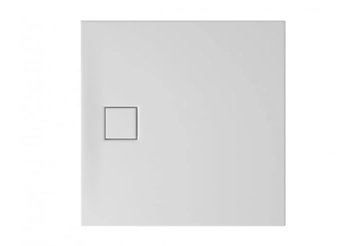 Cadita de dus patrata, acril, slim, alb mat, 90x90x4 cm, Cersanit Tako Slim