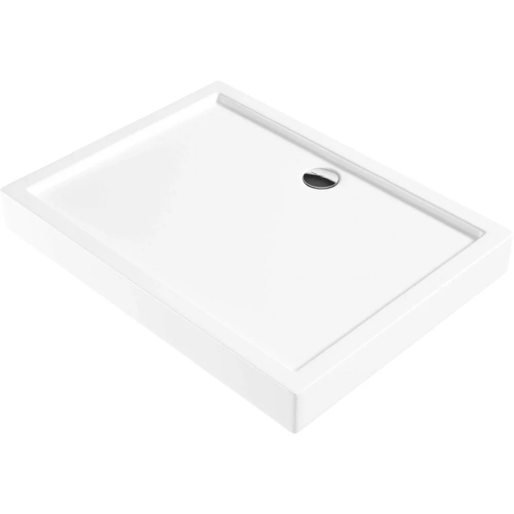 Cadita dus dreptunghiulara alba 120x90 cm Jasmin, Deante