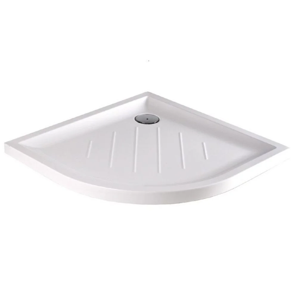 Cadita dus Gala Vita, 80x80 cm, semirotunda, alba