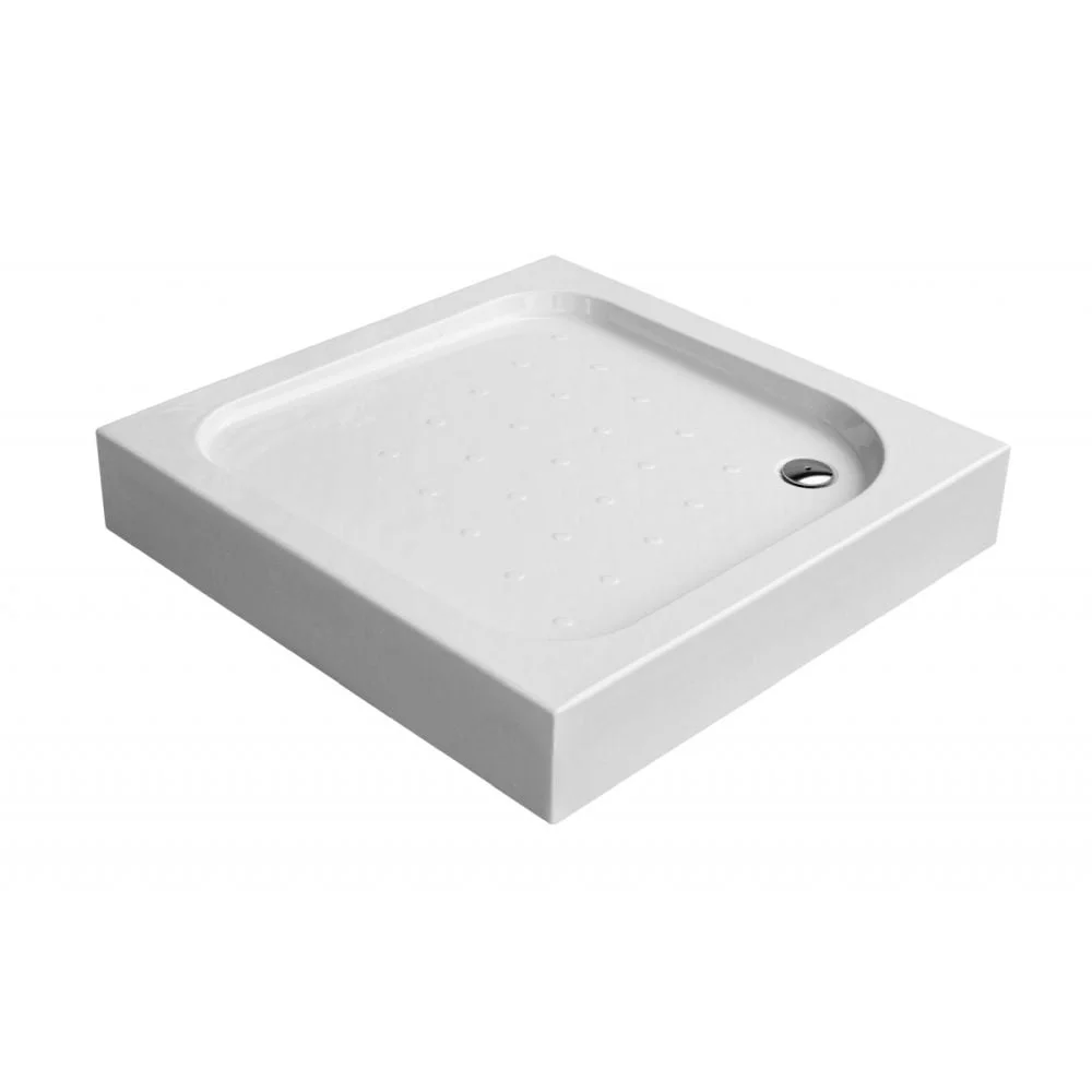 Cadita dus patrata 80x80 cm culoare alba Deante, Funkia