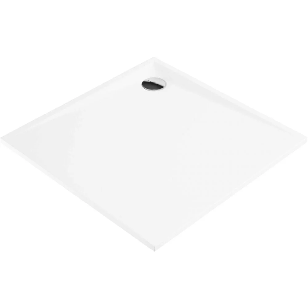 Cadita dus patrata alba 80x80 cm Kerria Plus, Deante